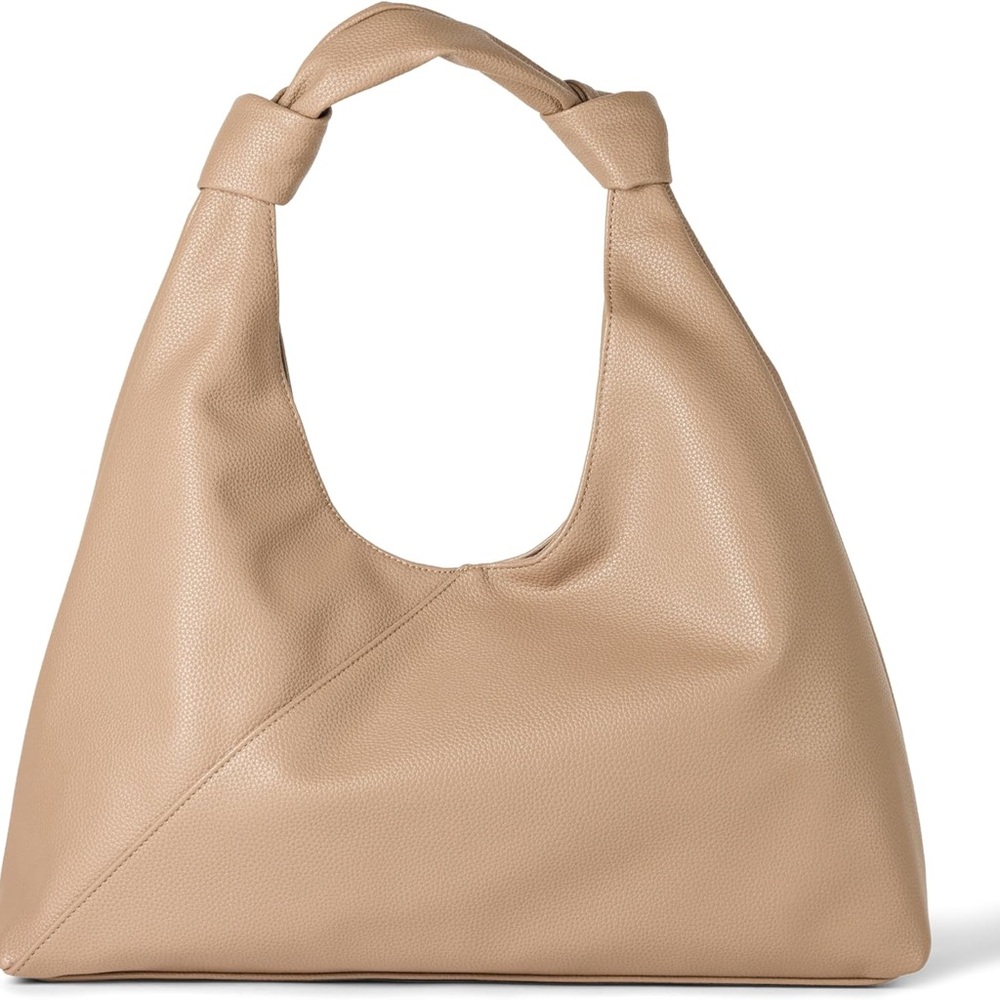 NWT The Drop Women's Mackenzie Knotted Hobo Tote, Light Beige, One Size